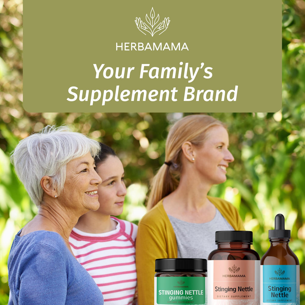 Product bottle standing on white background with label