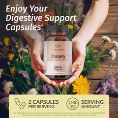 HERBAMAMA Chicory Root Fiber Capsules product package