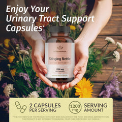 Close-up of stinging nettle capsules