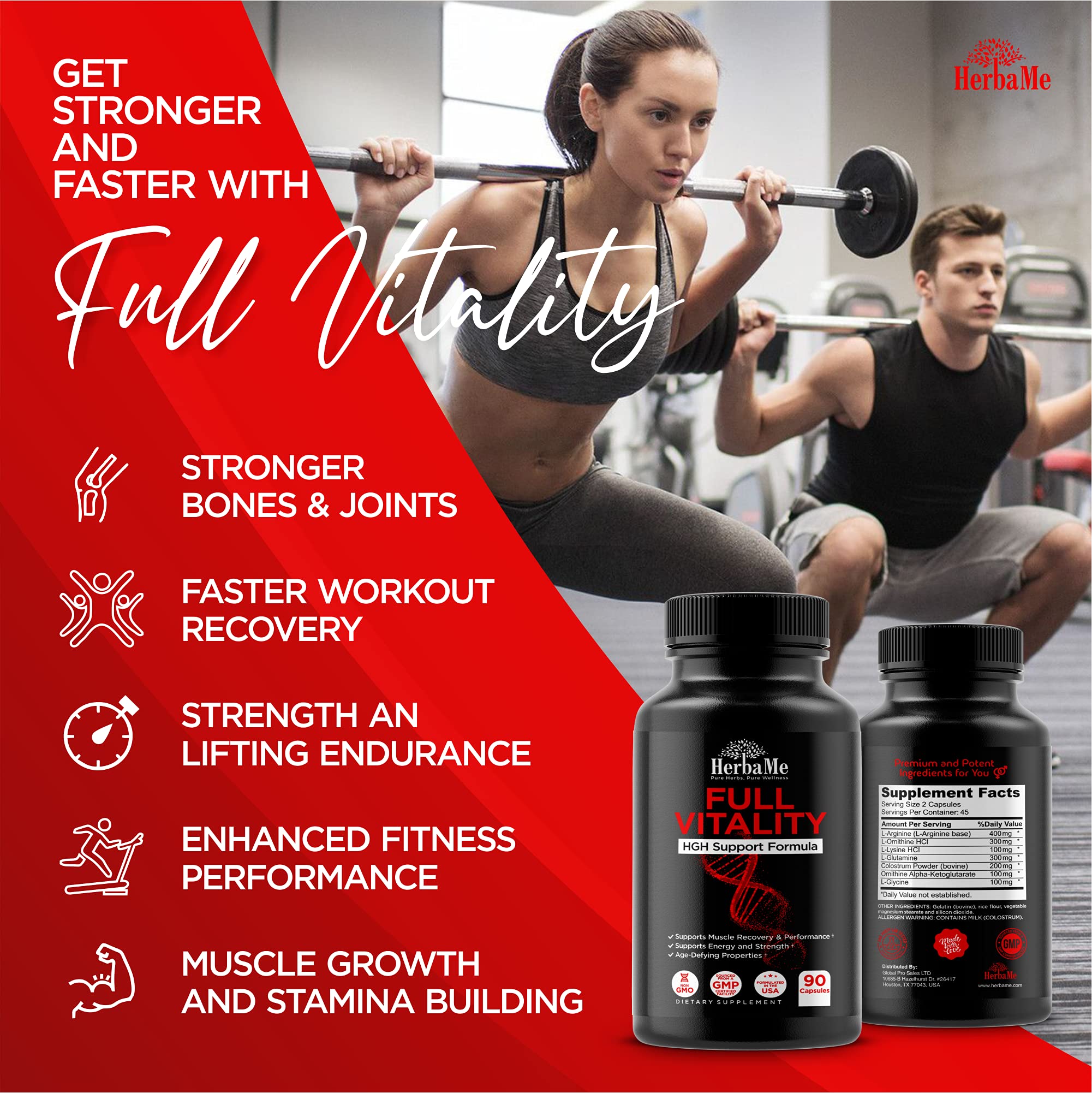 HerbaMe HGH ingredients colostrum powder adds immune-supportive wellness benefits