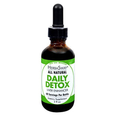 Bottle of HerbaSway Daily Detox – 2 fl oz (60 ml) liquid supplement