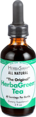 Front view of HerbaSway HerbaGreen Tea Original 2 oz bottle