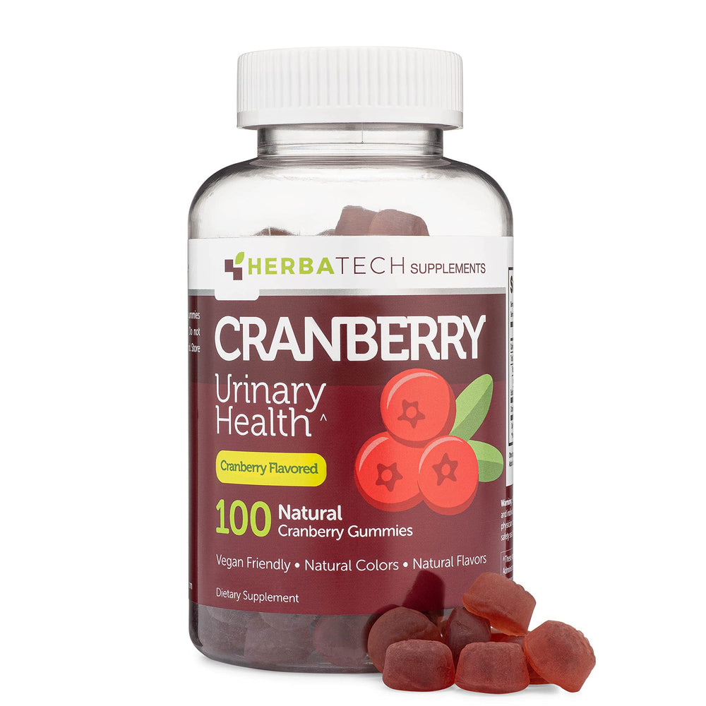 Herbatech Cranberry Gummies bottle and label