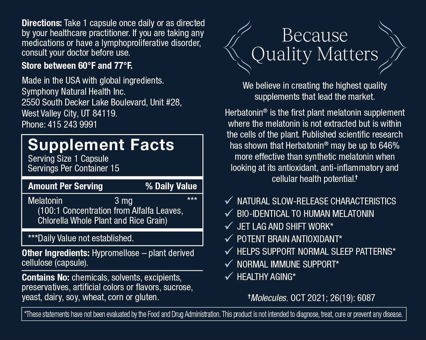Jet lag and shift work support visual