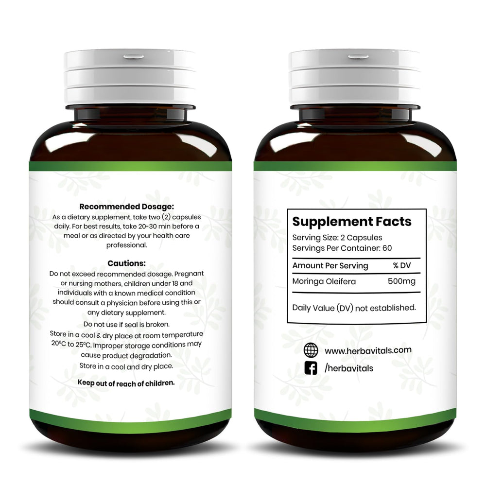 Two capsules daily dose for wellness and energy