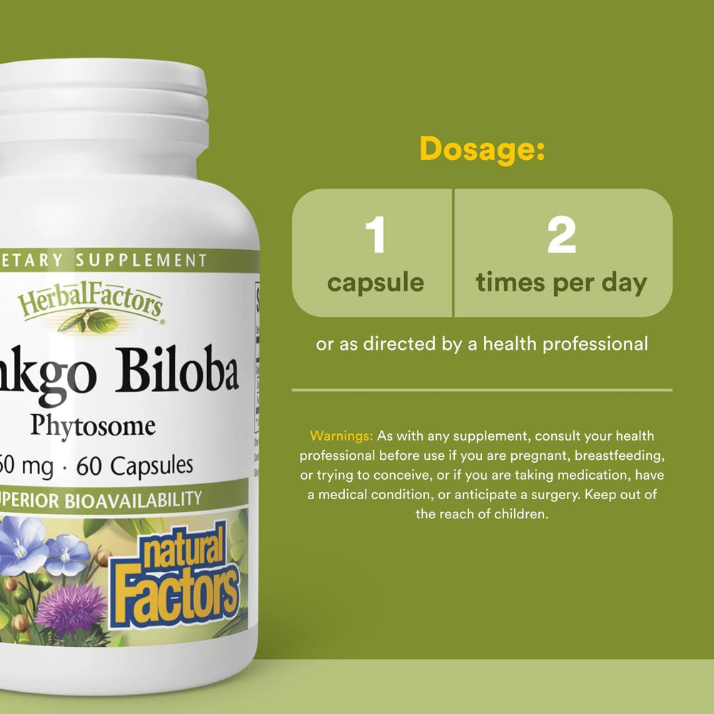 Natural Factors Ginkgo Biloba Phytosome packaging