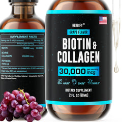 HERBIFY Collagen & Biotin Liquid Drops packaging