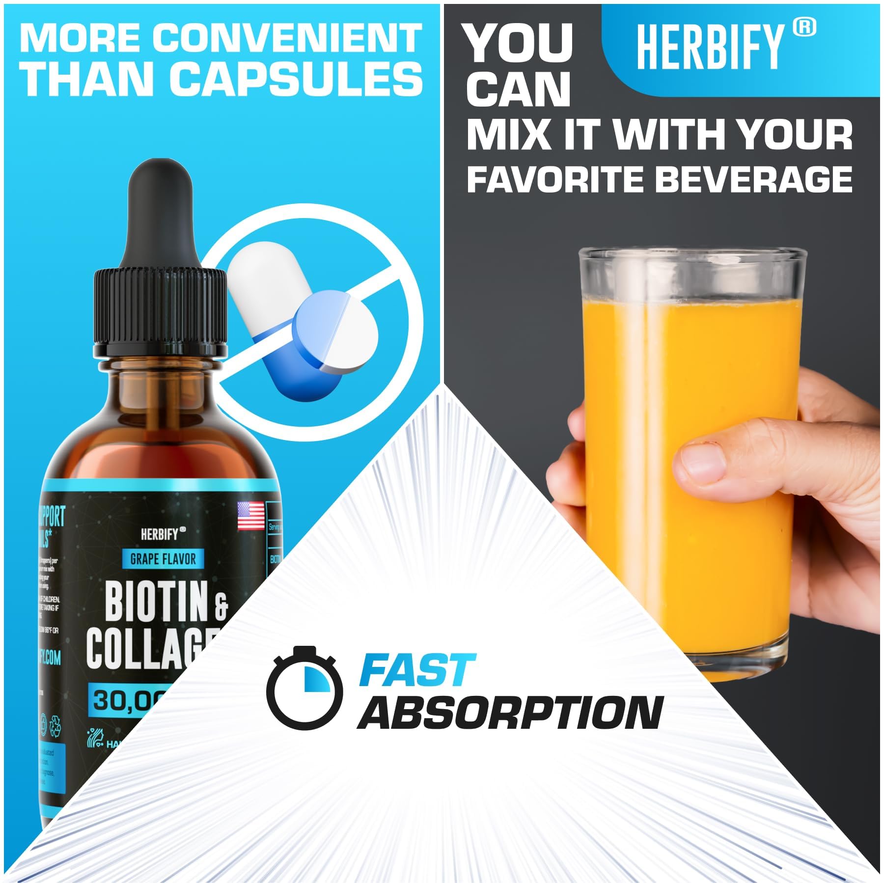 Illustration of hair growth and nails for women and men