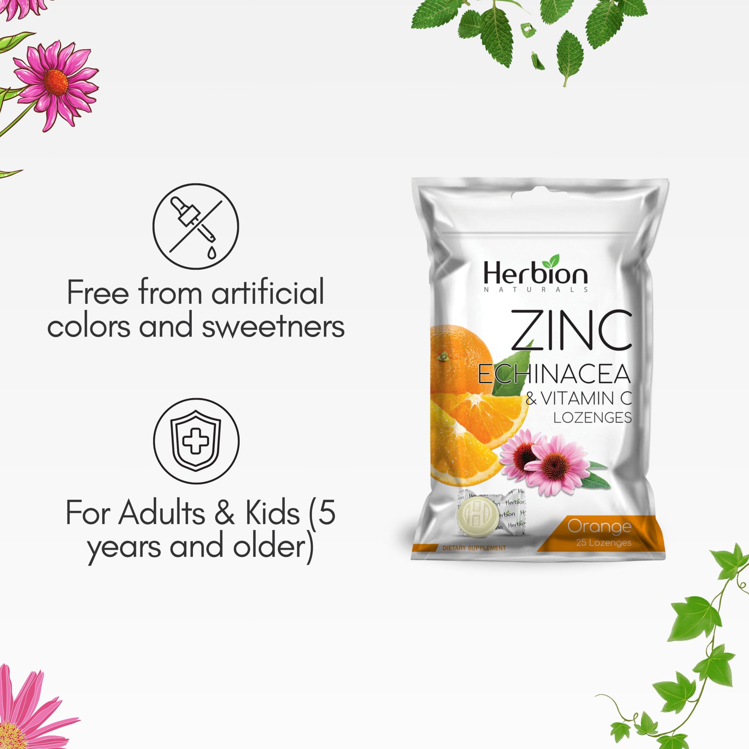 Gluten-free and free of artificial colors and sweeteners indicator