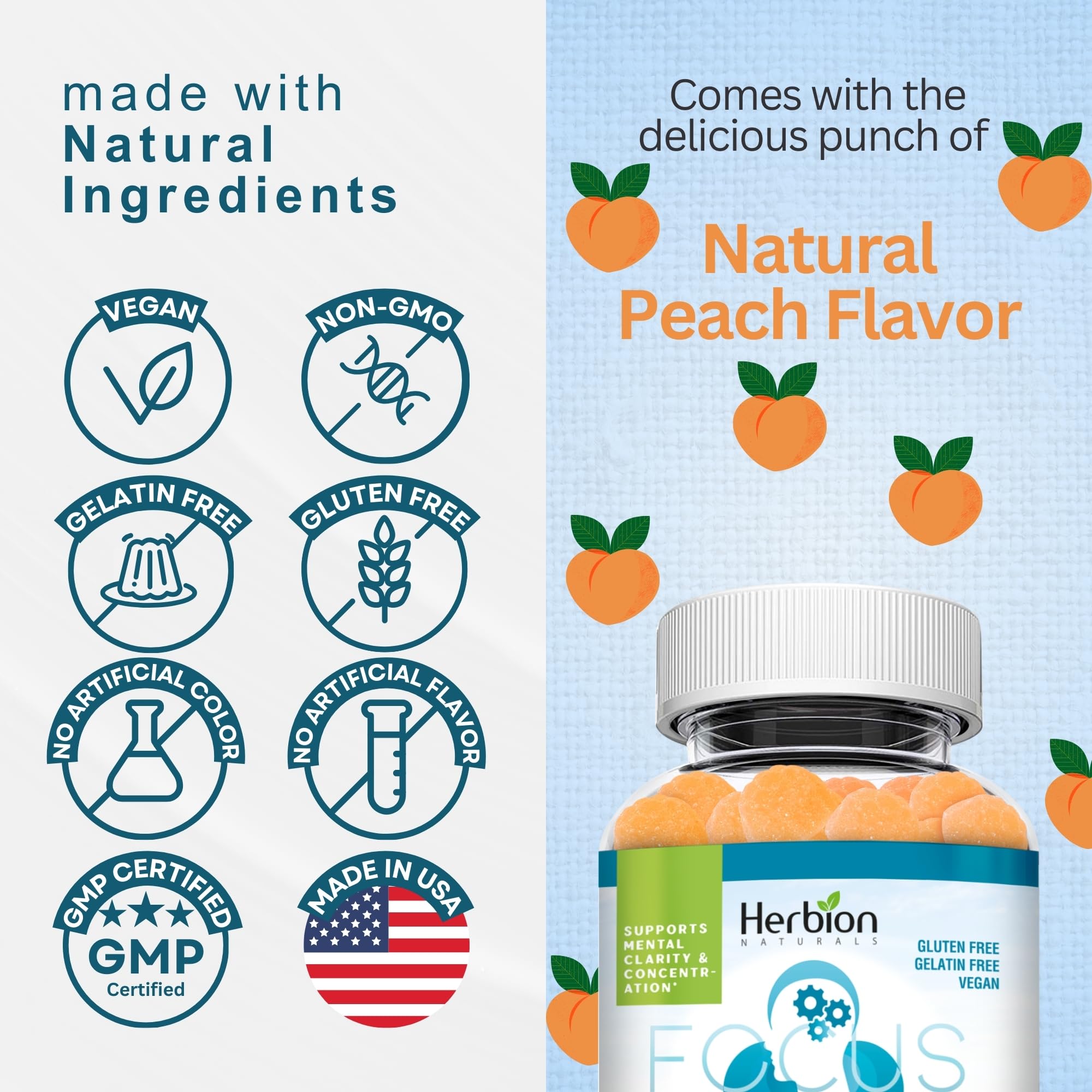 60-count pack of Herbion Naturals Taurine Gummies