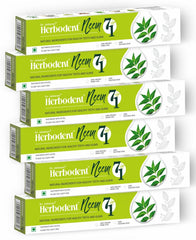 Herbodent Neem 7 in 1 toothpaste pack of 6 – front view