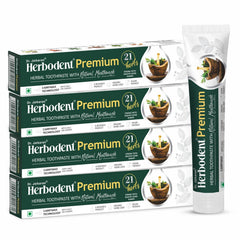 Herbodent Premium Toothpaste 4-pack front view