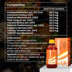Herboganic Apetenic Syrup bottle label close-up