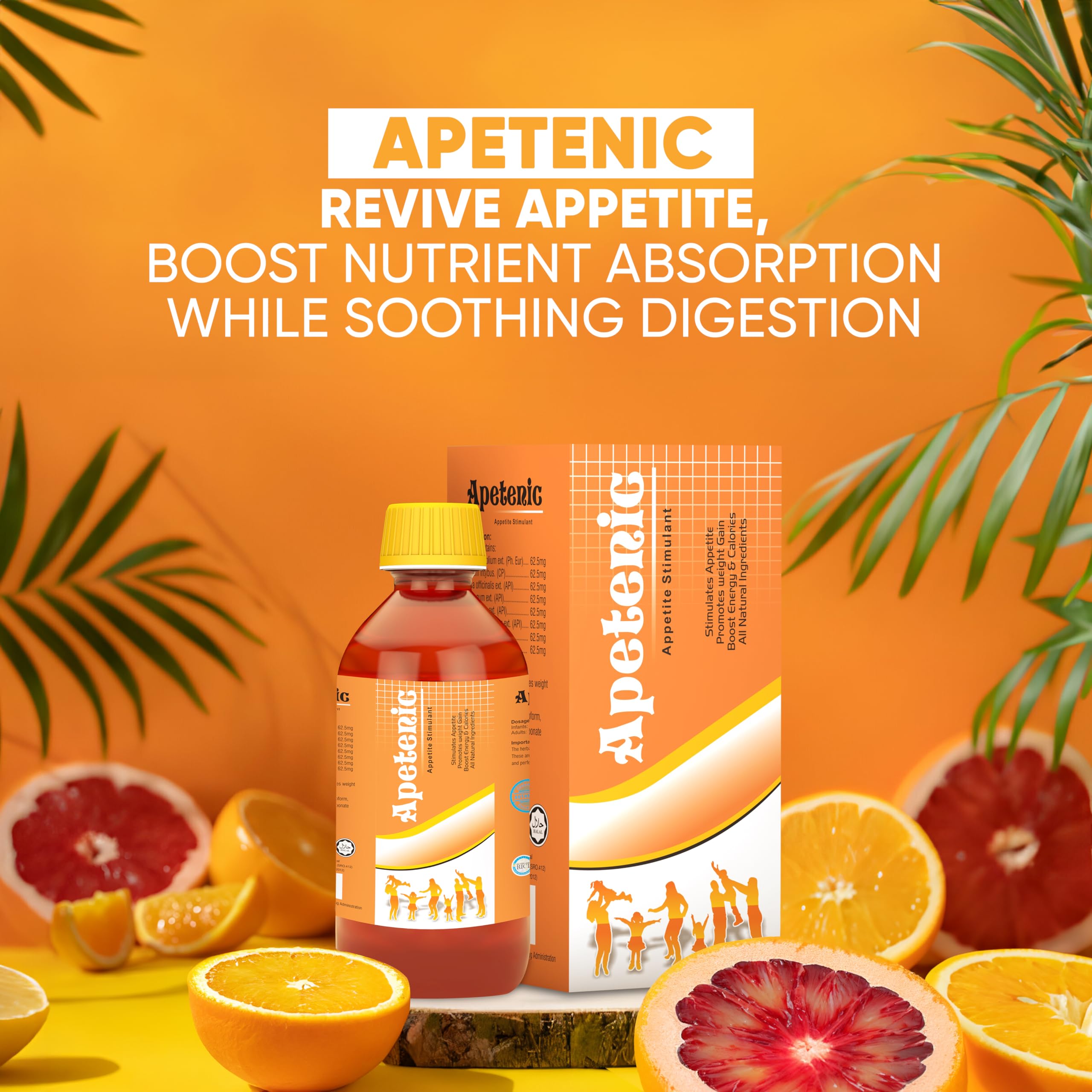 Product shot of Herboganic Apetenic Syrup - appetite booster