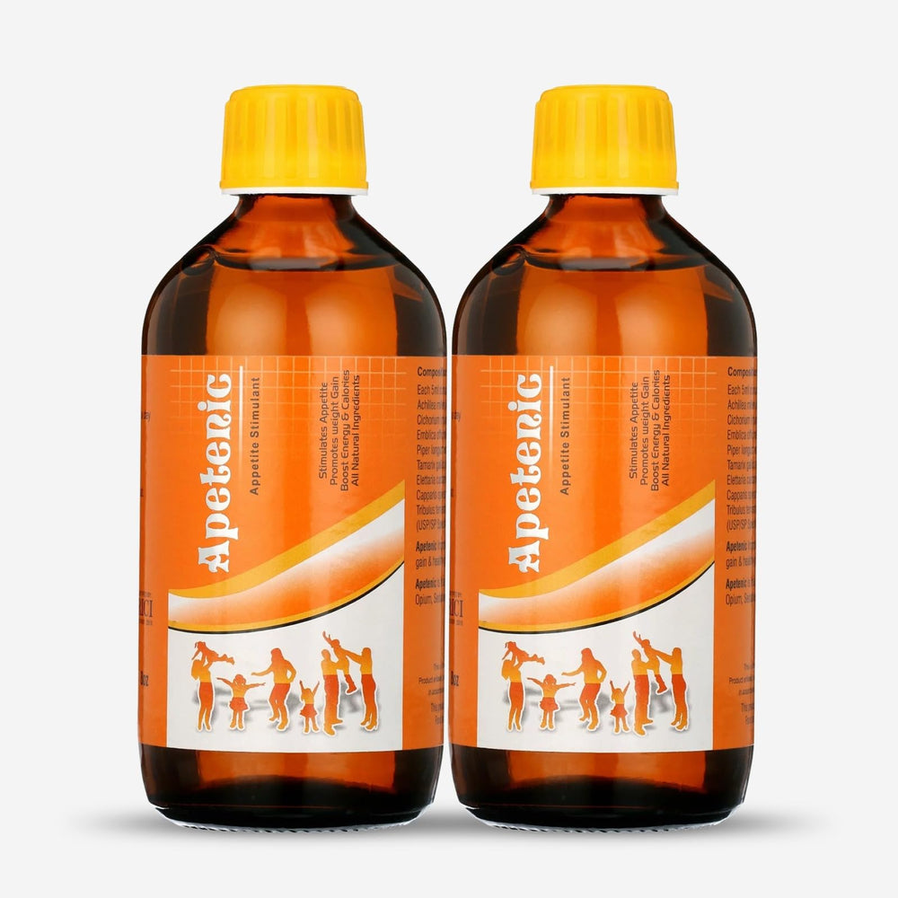 Front view of HERBOGANIC Apetenic Syrup bottle