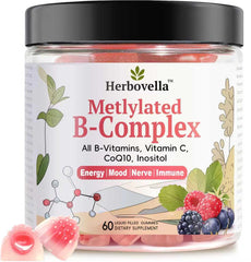 Herbovella front packaging showing mixed berry gummies and benefits