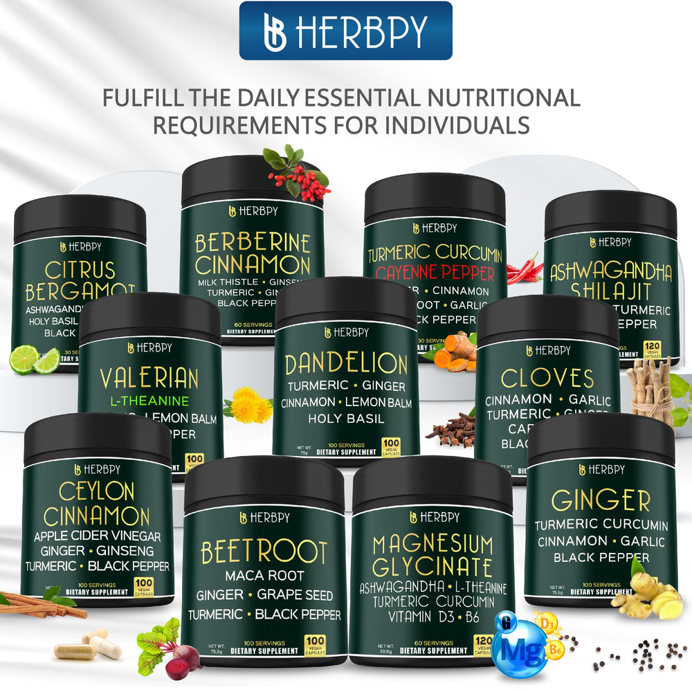 Herbpy packaging and bottle on a table