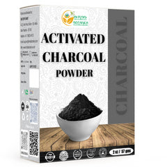2 oz resealable bag of Herbs Botanica activated charcoal powder packaging