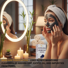 DIY face mask with activated charcoal powder