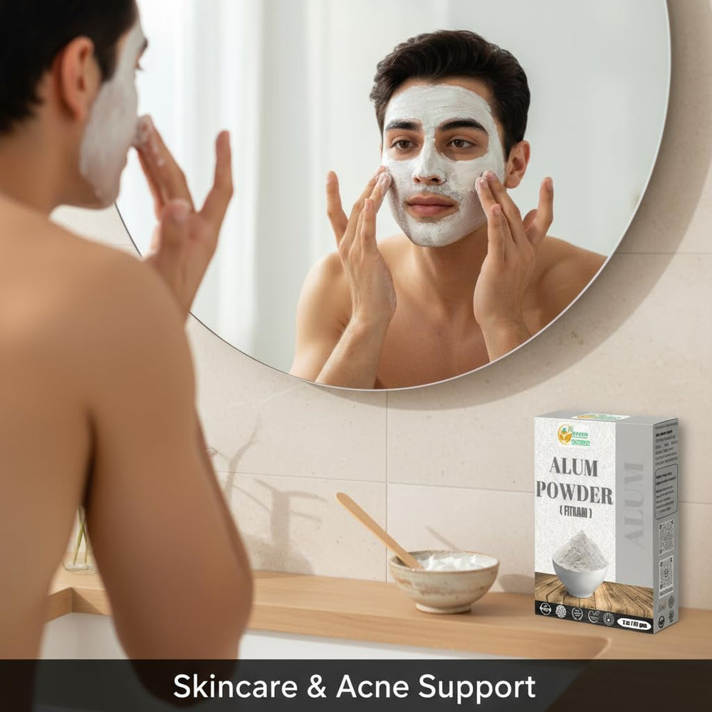 Alum powder for leather tanning and textile processing