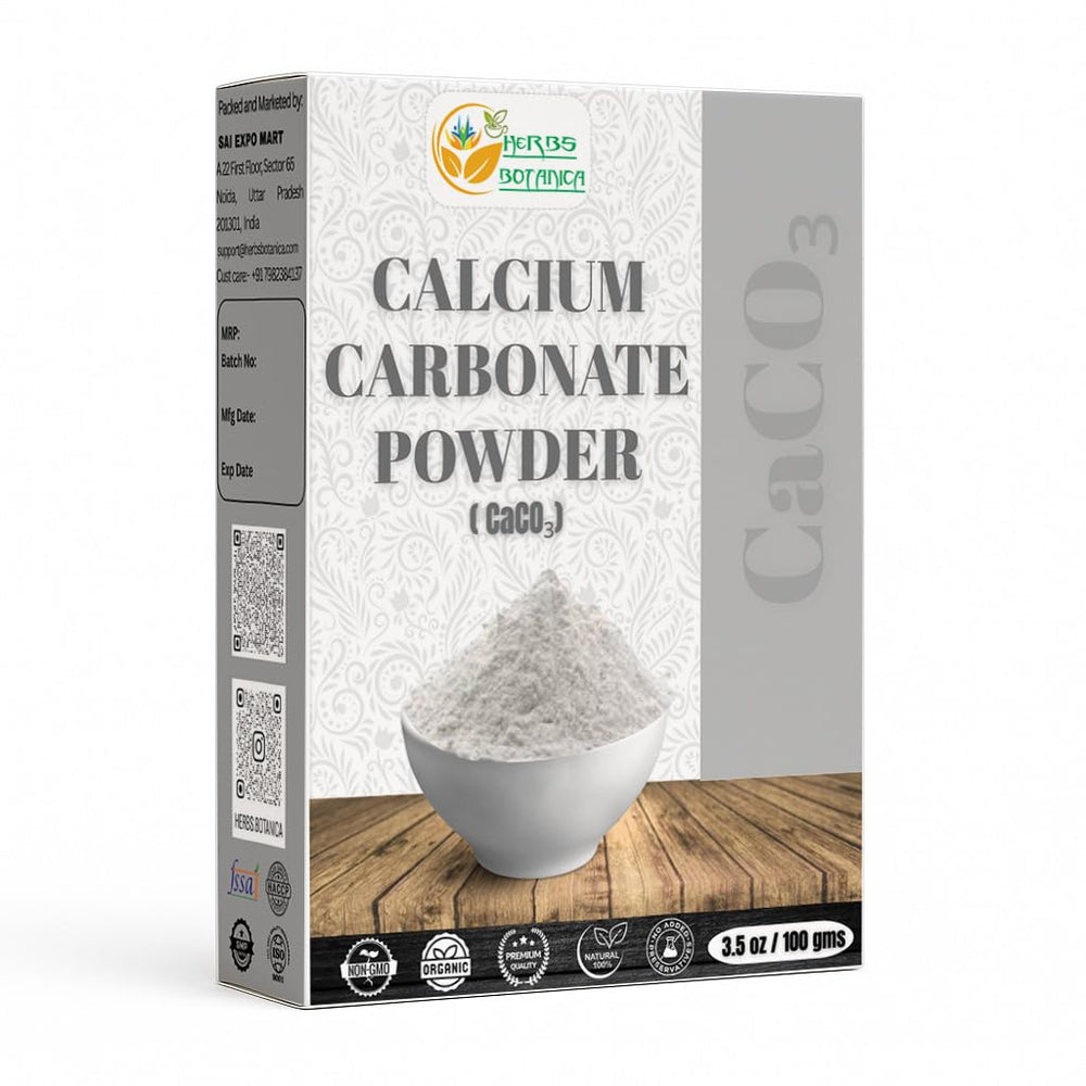 Herbs Botanica Calcium Carbonate Powder 3.5 oz – front view