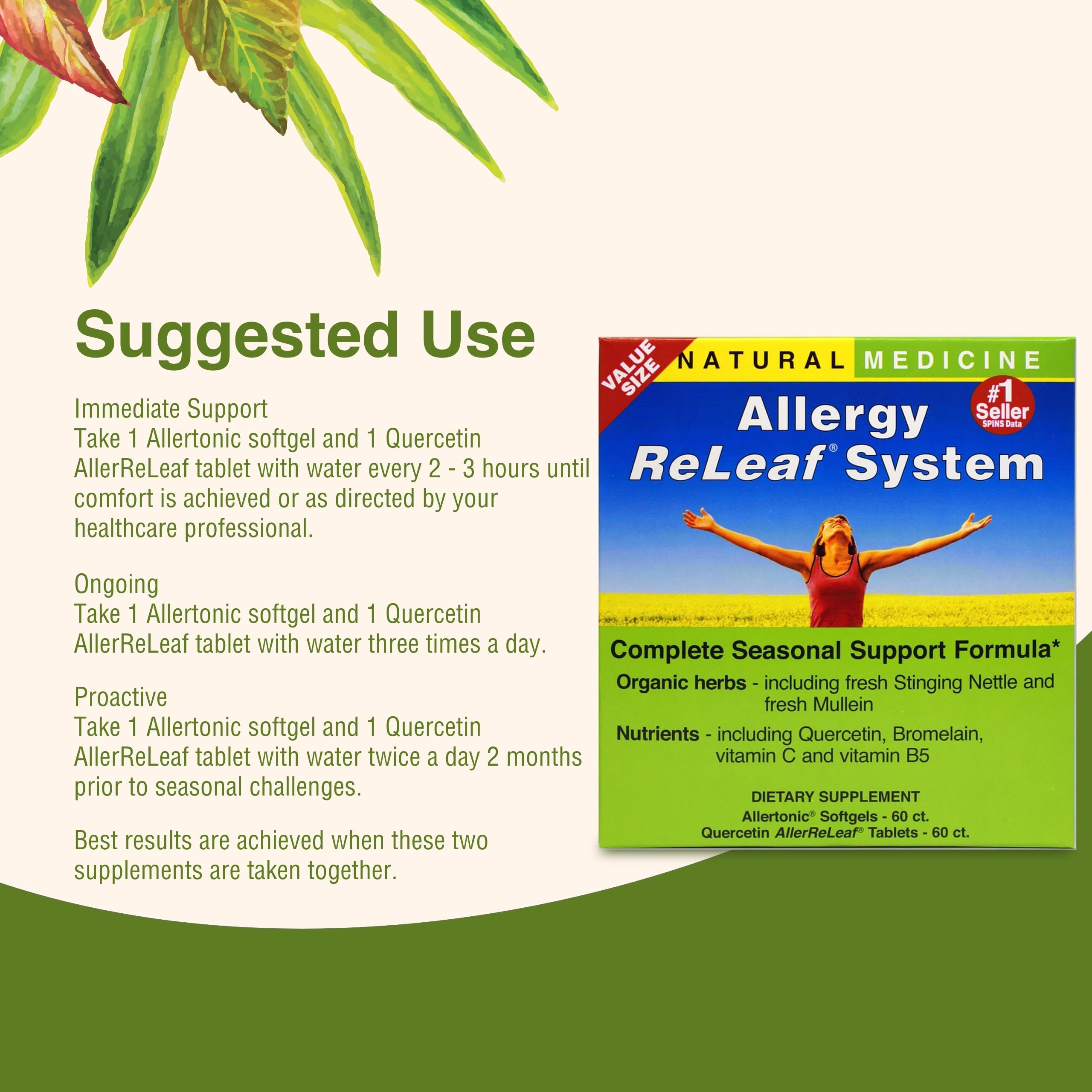Eye relief concept image related to seasonal allergies