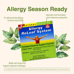 Ingredients label for Allergy ReLeaf System