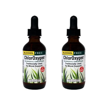 Herbs, Etc. ChlorOxygen Chlorophyll Concentrate bottle with mint flavor