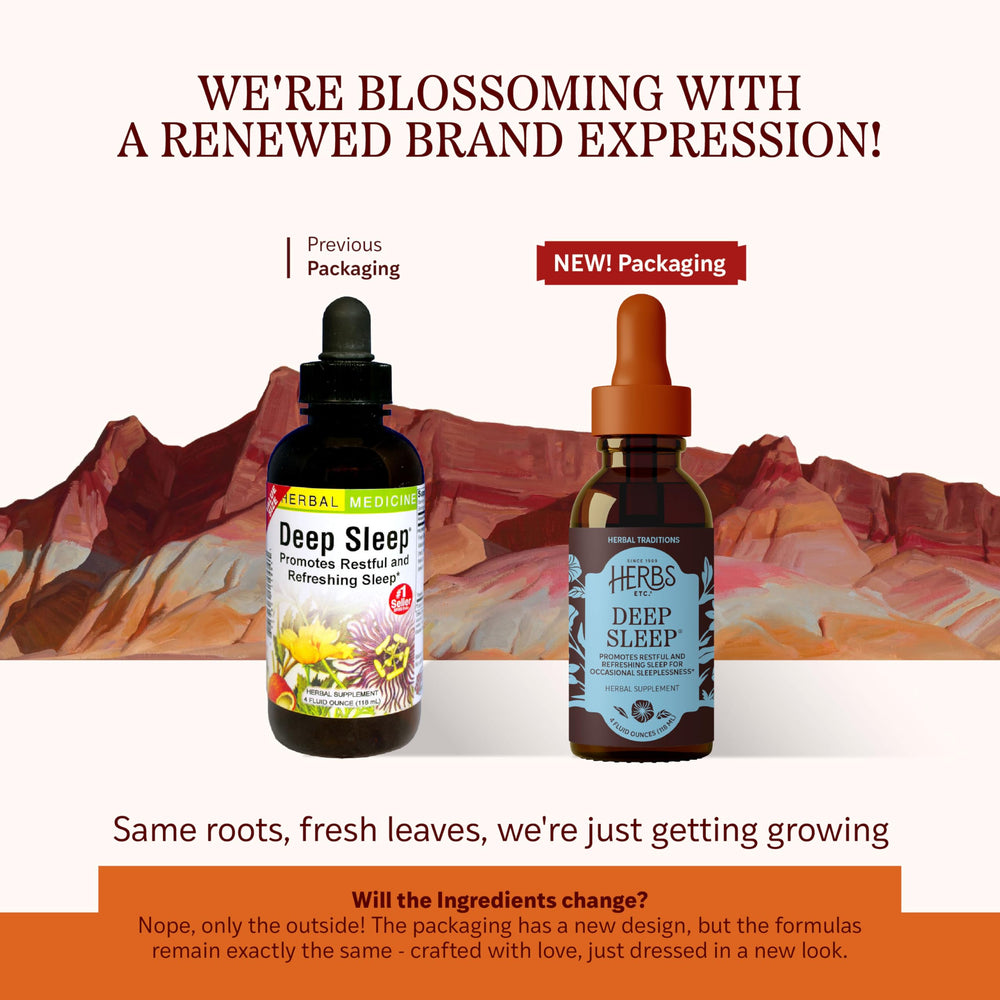 Herbs Etc Deep Sleep Classic Liquid Extract bottle close-up