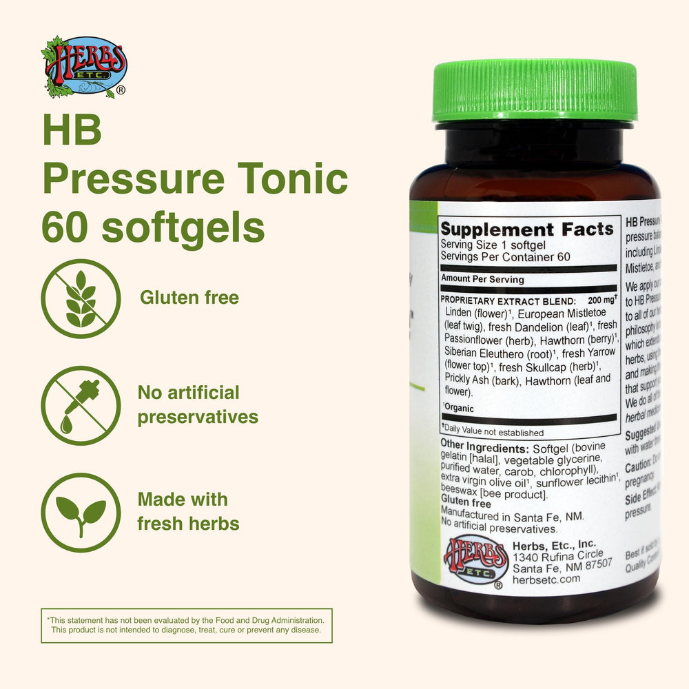 Softgel capsules of HB Pressure Tonic
