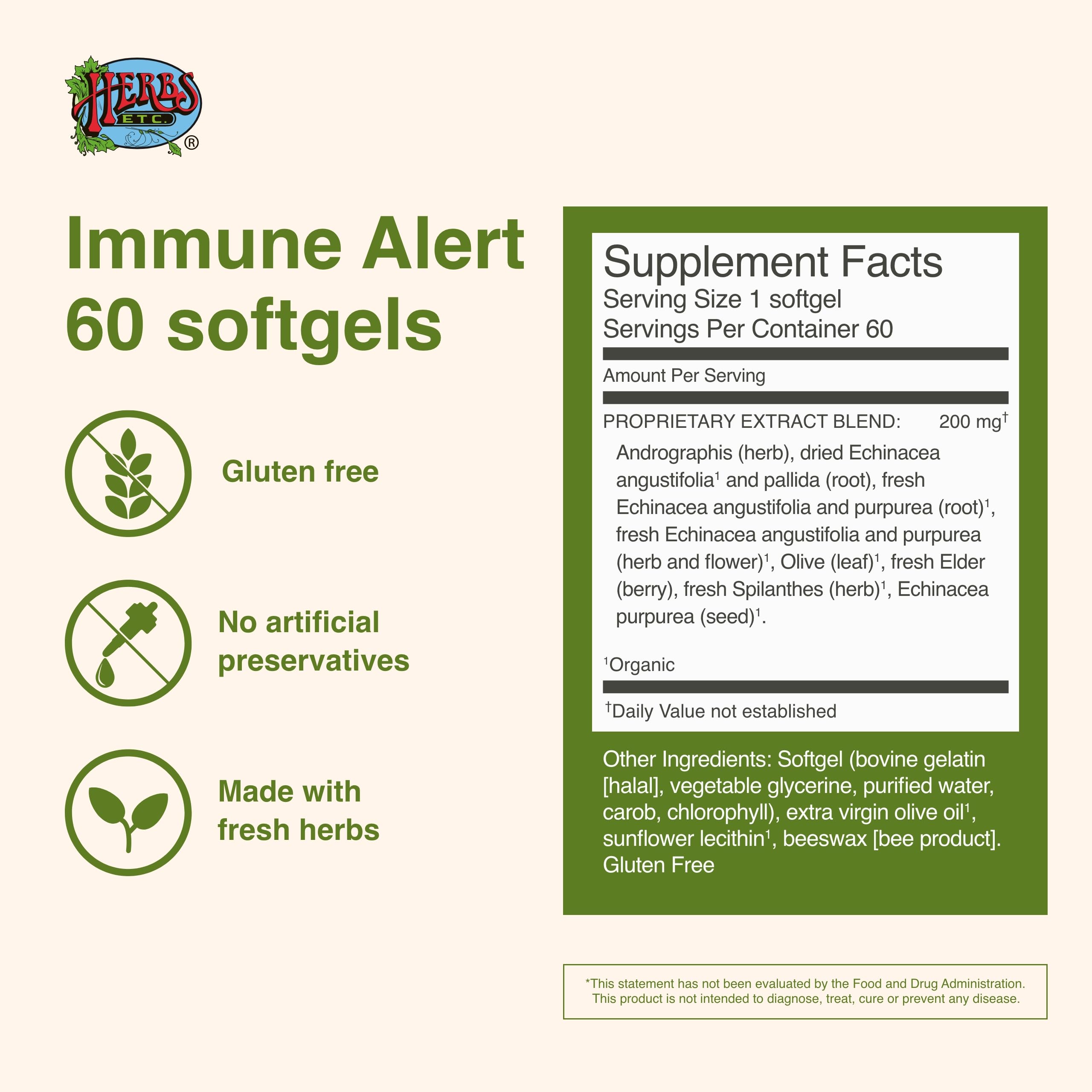 Bottled Immune Alert 60 softgels