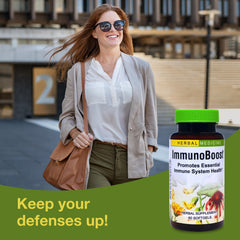 Immunoboost softgel capsules in a bottle