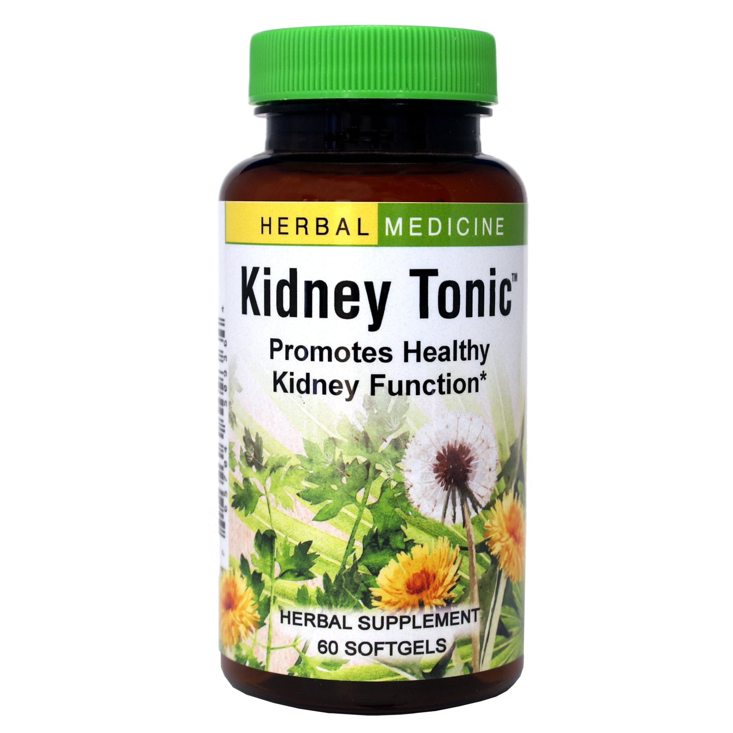 Bottle label for Herbs, Etc. Kidney Tonic Softgels
