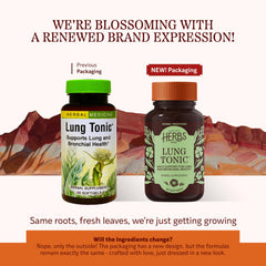 Lung Tonic bottle with label close-up
