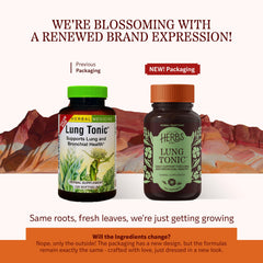 Close-up of Lung Tonic bottle label