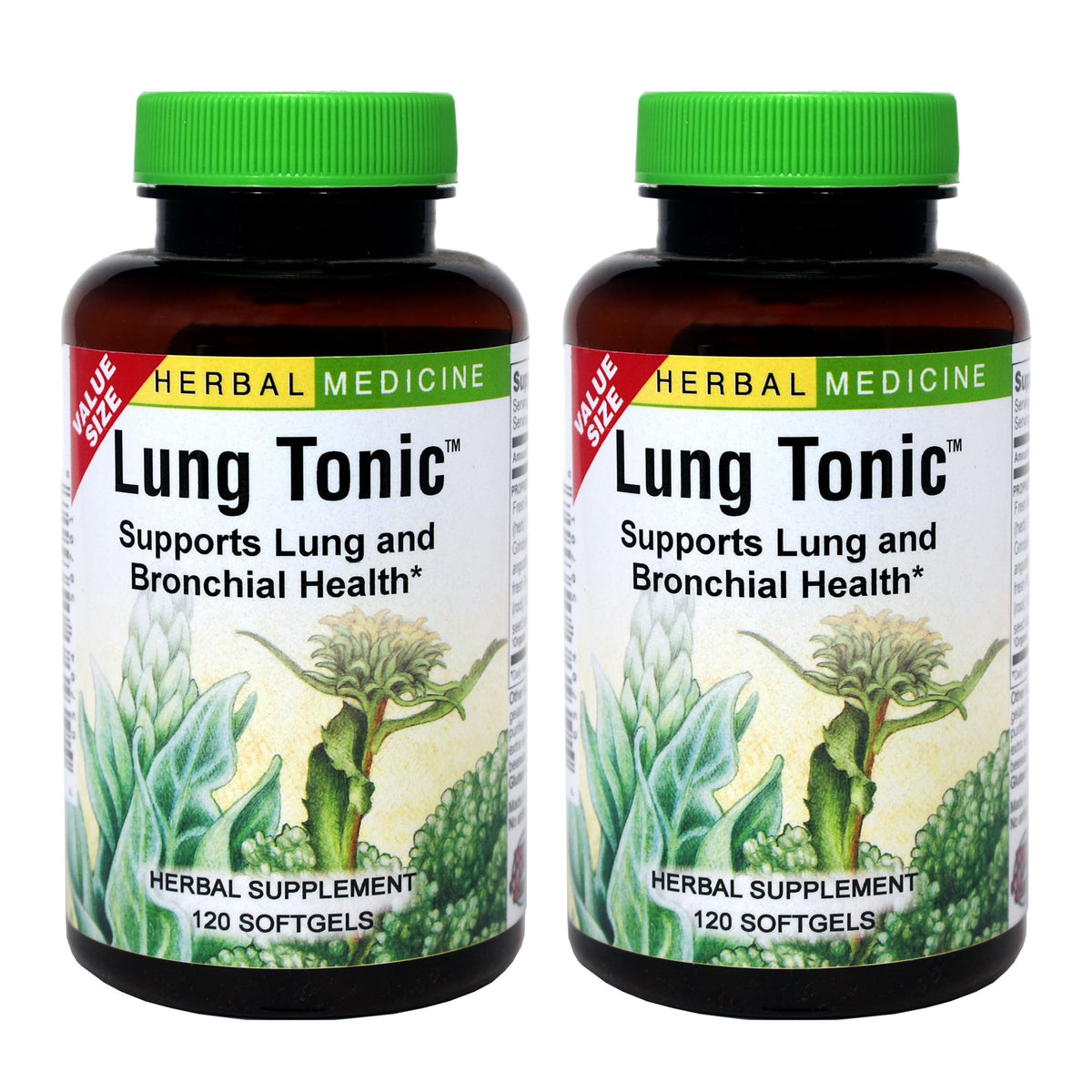 Herbs Etc. Lung Tonic bottle with label