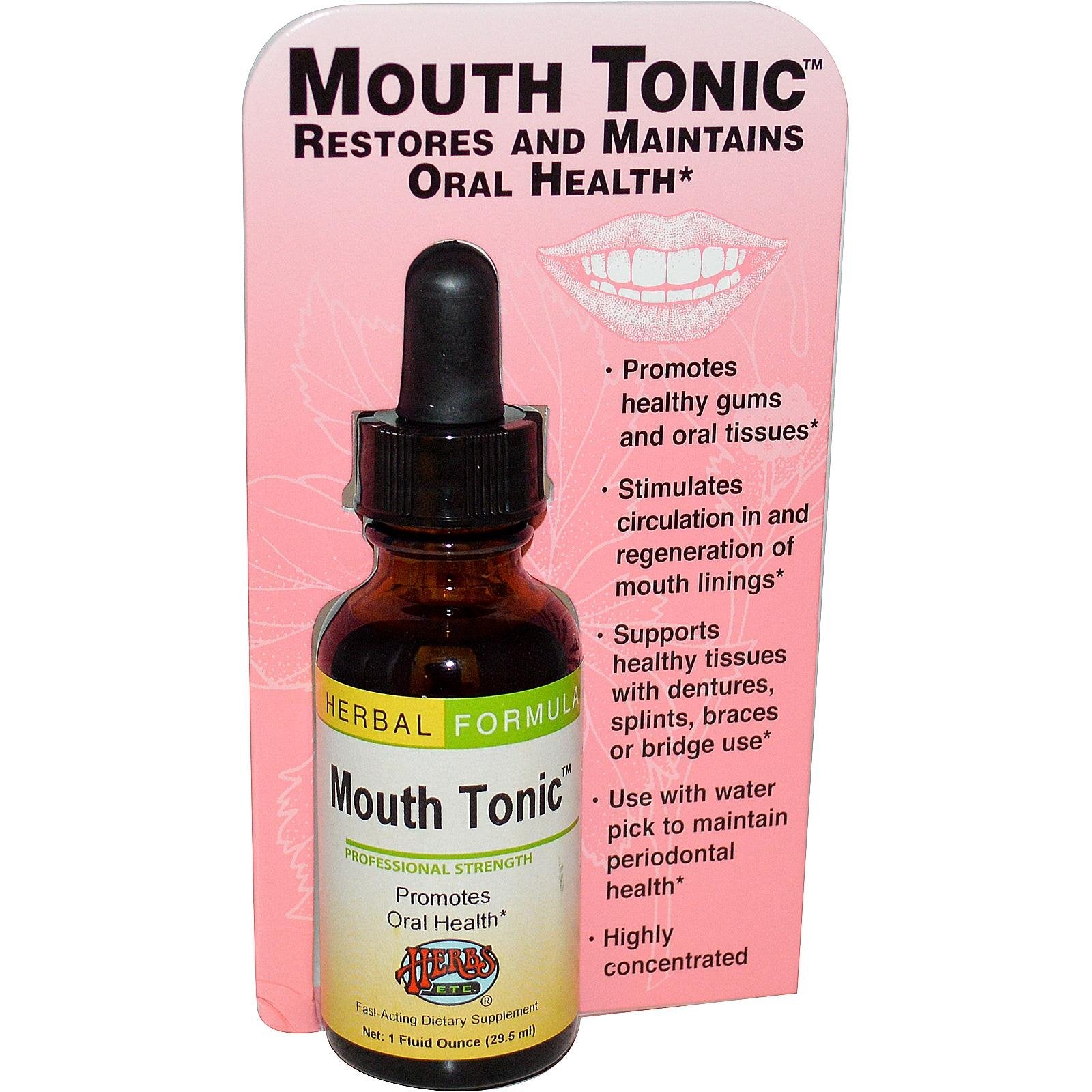 HERBS ETC Mouth Tonic 1 FZ bottle image