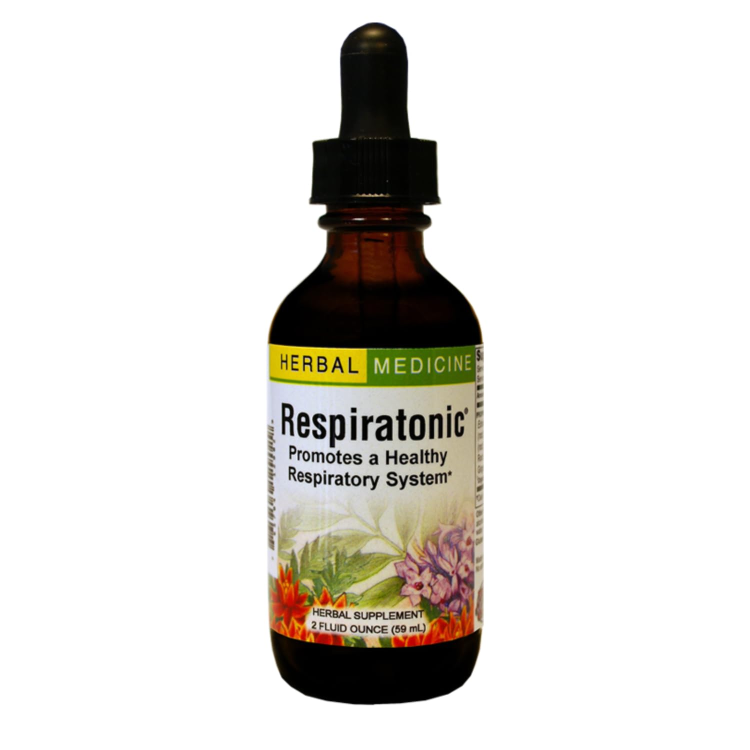 Herbs Etc Respiratonic 2 oz bottle – front view