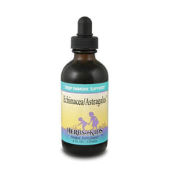 Bottle of Herbs for Kids Echinacea & Astragalus, 4 oz with child-friendly label
