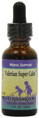 Label of Herbs For Kids Valerian Super Calm 1oz bottle