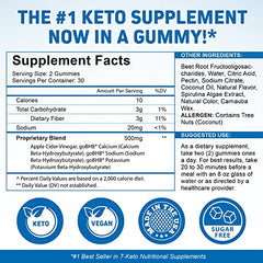 Herbtonics ACV Gummies with Mother ingredients — highlights Raw ACV with The Mother.