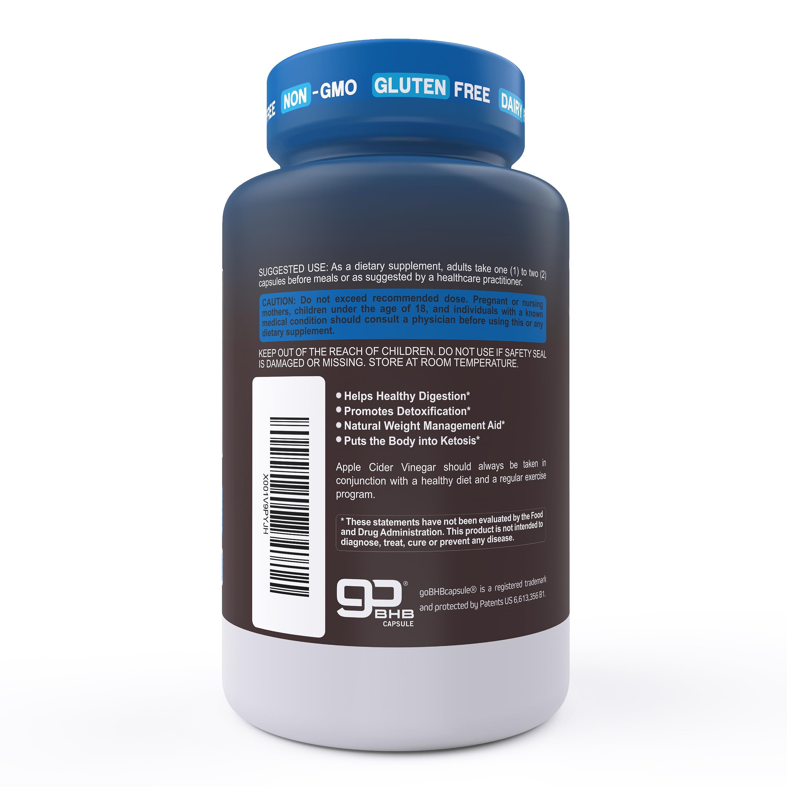 Keto-friendly ACV capsules product image