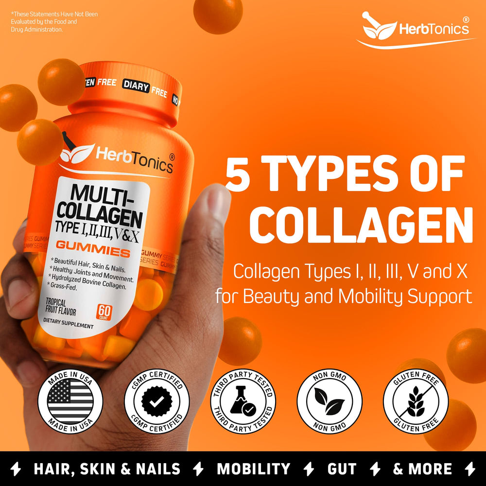 Close-up of tropical-flavored collagen gummies