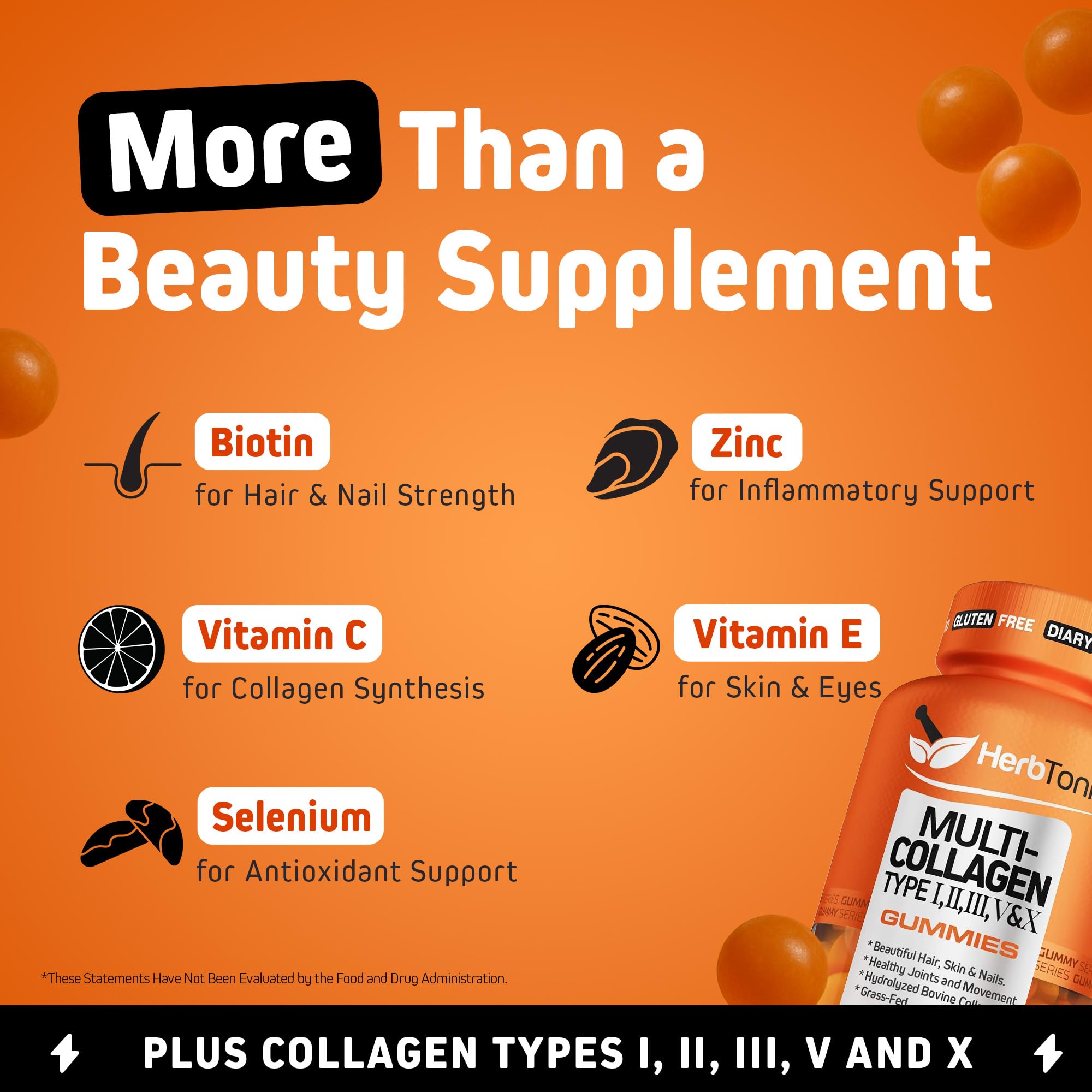 Nutrition facts label on bottle