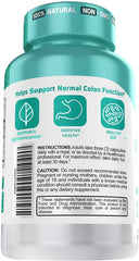 Product label highlighting gluten-free vegan colon cleanse formula