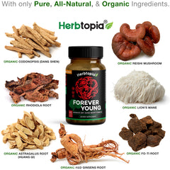 Anti-gray hair support with eight organic adaptogens