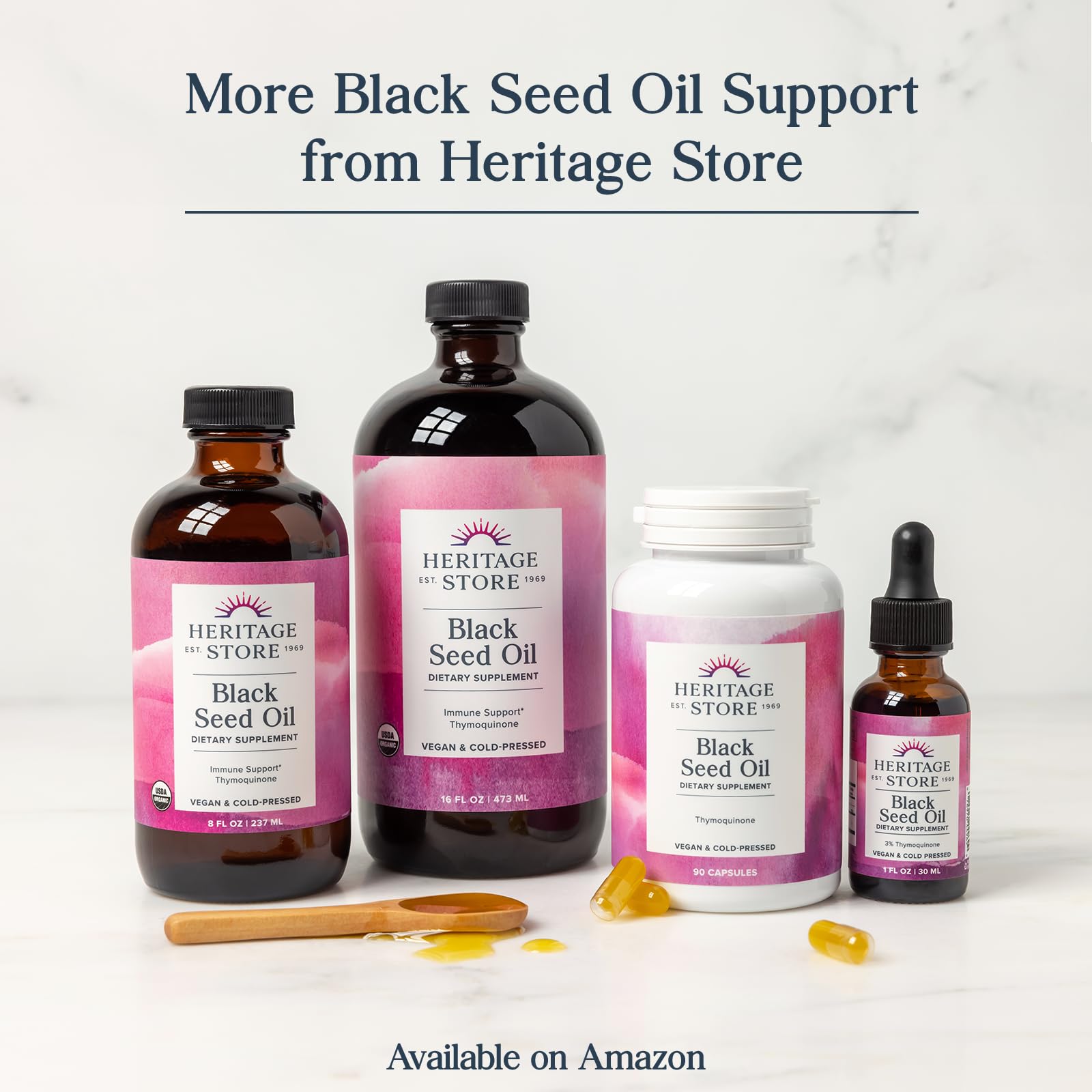 Pouring Heritage Store Black Seed Oil - usage and application