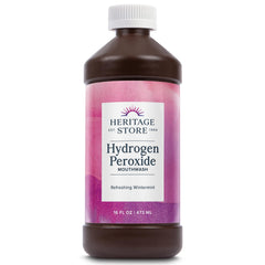 Heritage Store Hydrogen Peroxide Mouthwash 16oz bottle