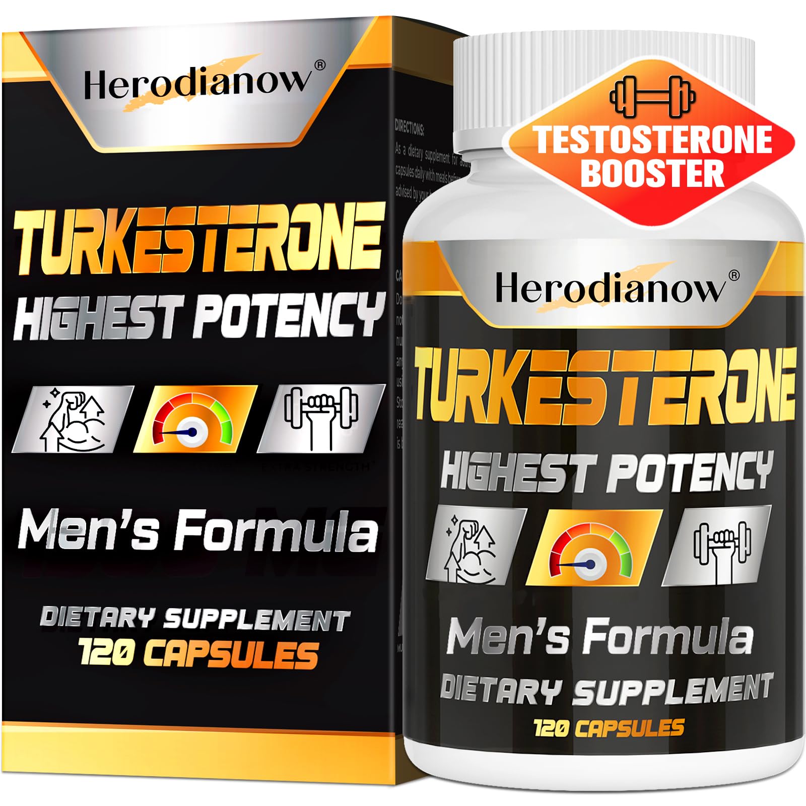 Herodianow ingredients chart showcases Ajuga Turkestanica and supporting compounds balance