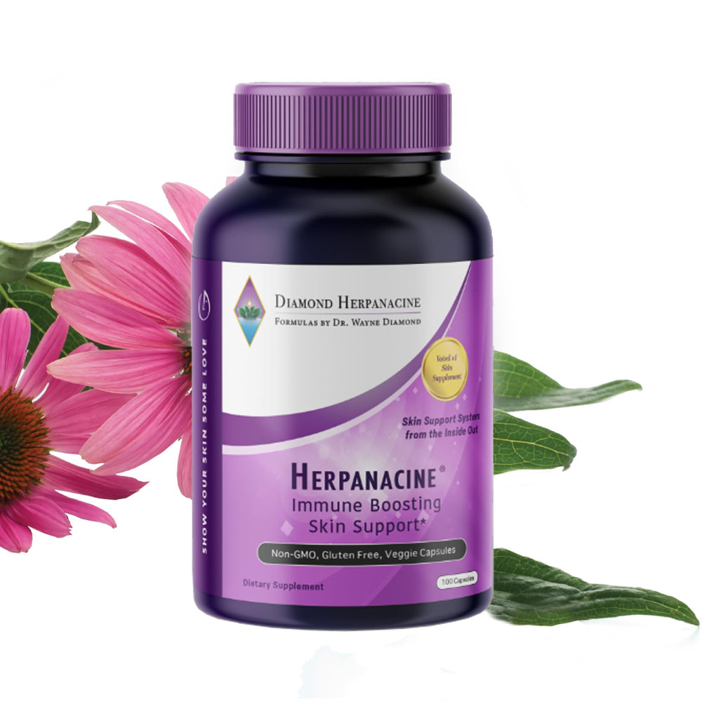 Herpanacine Diamond supplement bottle on white background